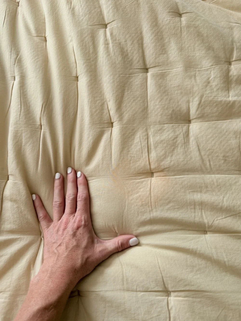 Pottery Barn Quilted Comforter Camel Tan King Size